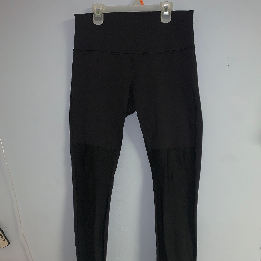 Lululemon Wunder Under Panel Leggings Embossed Logo *rare*